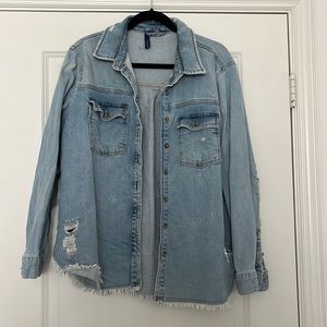 Anthropologie Pilcro denim shirt jacket